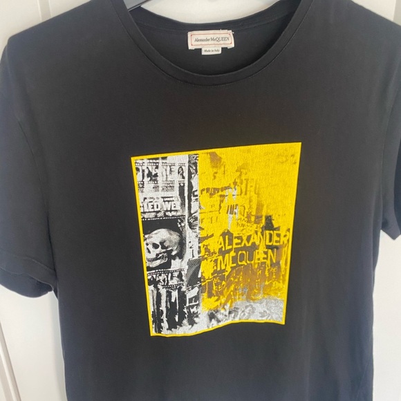 Alexander McQueen Graphic Tee‎ Shirt Men's Size Medium - Picture 4 of 8